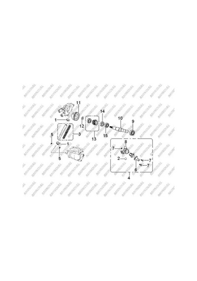 MONDİAL ATV MD200 JACKAL TERMOSTAT VE GÖVDESİ KOMPLE (60)