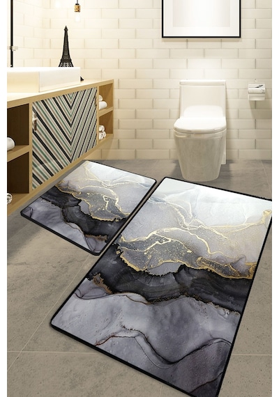 Chilai Home Olsade 2'li Set Banyo Halısı Djt Renkli
