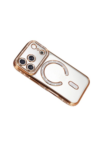 Apple Uyumlu   iPhone 17 Pro Max Joke Simli Magneticsafe Kılıf - Turuncu