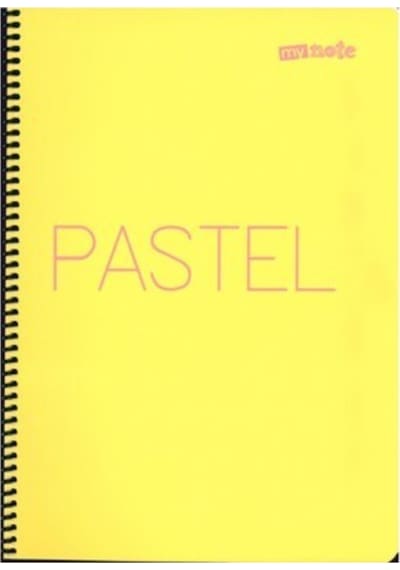 80 Sayfa Kareli Pastel Defter 4 Adet Karışık Renk Çok Renkli