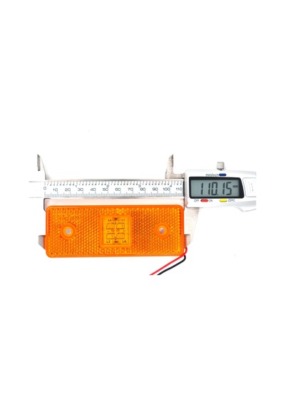 2 Adet 12v Turuncu Reflektör Dikdörtgen Ledli Side Marker Lamba