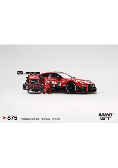 Mini Gt 1/64 875 Nissan Gt-r Nısmo 23 "motul Autech Gt-r 2021" Super Gt Serıes Suzuka Winner W/ Matsuda Figure Tsugio Matsuda Collection No.2