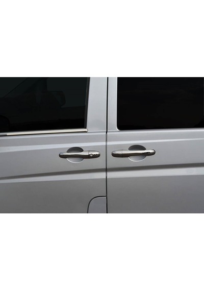 Mercedes Vito/w639 Uyumlu Kapı Kolu 4 Parça 2003-2014 Paslanmaz Krom