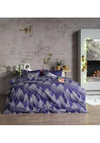 Doqu Home Ranforce Charm Nevresim Takımı Çift Kişilik - Lacivert