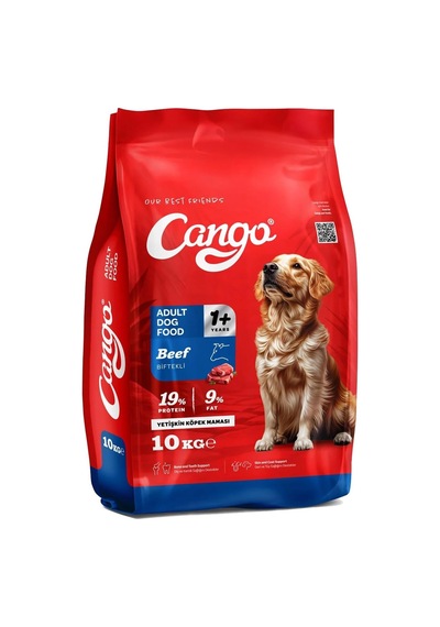 Tr Cango Yetişkin Köpek Maması Etli Biftekli 10 Kg 2 Li 20 Kg