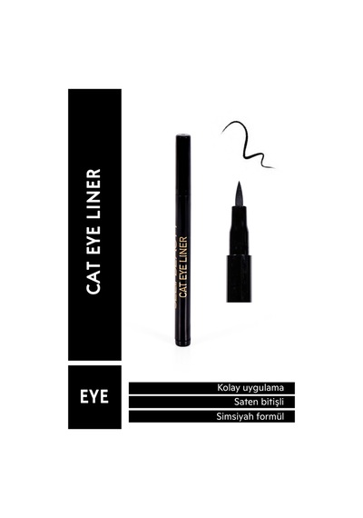 Selin Beauty Cat Eye Art Liner Siyah
