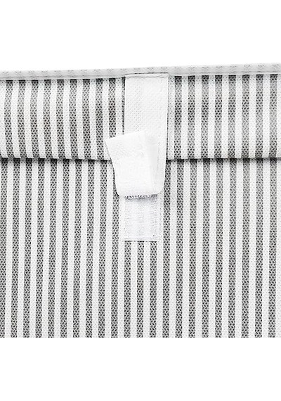 Çok Amaçlı Düzenleyici Kapaklı Sandık Tipi Kutu Hurç Organizer 3 Lü Set Gri, Maxi 50 X 40 X 30