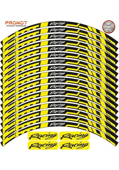 Racing Tasarım Motosiklet Jant Şeridi Model 8 Diğer