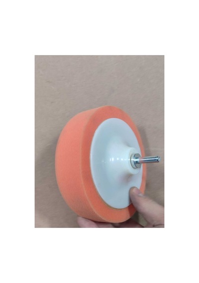 2'li Set Pasta Cila Polisaj Süngeri Oto Araç Araba Parlatma Zımpara Tabanlı 150 Mm Matkap Aparatlı