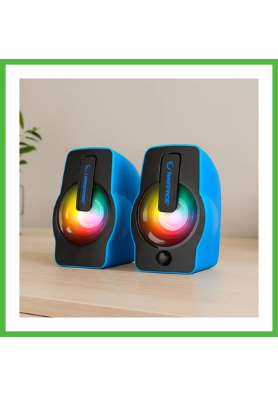 Vaveni Usb Rgb Işıklı 1+1 6w Multimedya Hoparlör Seti Arz
