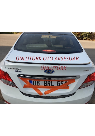 OtoÇizgi Hyundai Accent Blue Bagaj Üstü SPOİLER-SPOYLER Piano Black OtoÇizgi