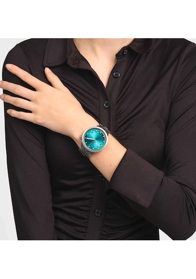 Swatch Sb07s100g Big Bold Irony Aqua Shimmer Erkek Kol Saati