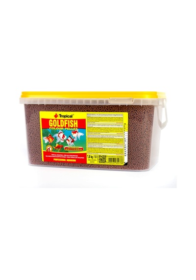 Tropical Goldfish Colour Pellet Size Small 2,25 Kg / 5 L Kova Yem