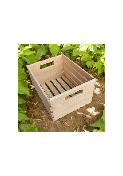 Ahşap Kasa - Raf - Kitaplık - Organizer Düzenleyici 40cm Boy X 30cm En X 20cm Yükseklik Bej