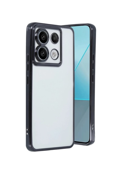 Xiaomi Redmi Note 13 Pro 4g Uyumlu Kılıf Lensli Silikon - Siyah