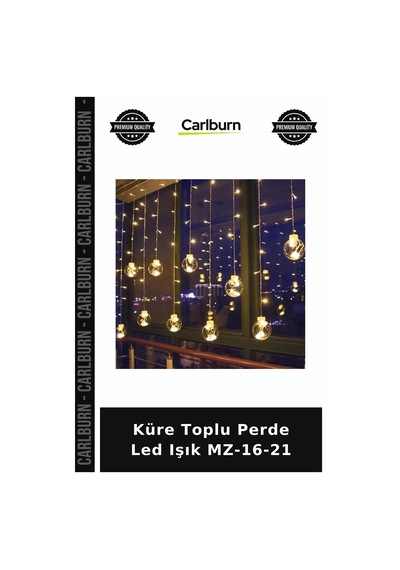 Küre Toplu Perde Led Işık Mz-16-21 Etkinlik Dekoru Duvar Susü Gece Lambası