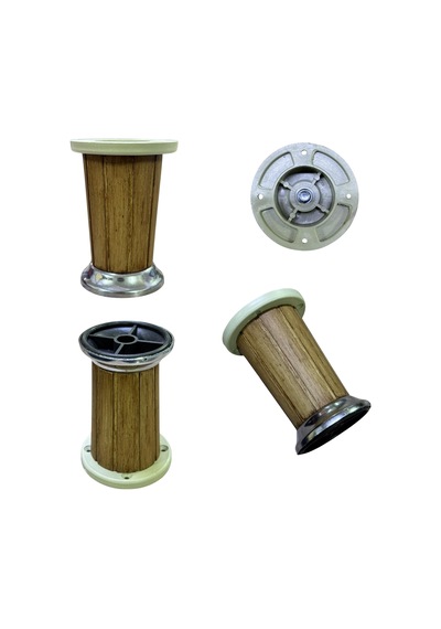 Cateksss 10 Cm Athena Ayak Ağaç Ahşap - 10 Lu Paket Kahverengi