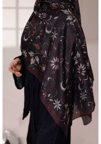 Mimiyum Rüya Desen-soft Şal Bordo Çok Renkli