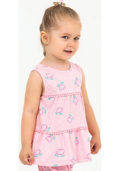 Harika Kids Kız Bebek Tunik Model Alt-üst Takım 001