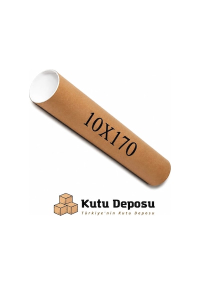 10x170 Cm Kapaklı Silindir Postüp Rulo Gönderi Kutusu 1 Adet