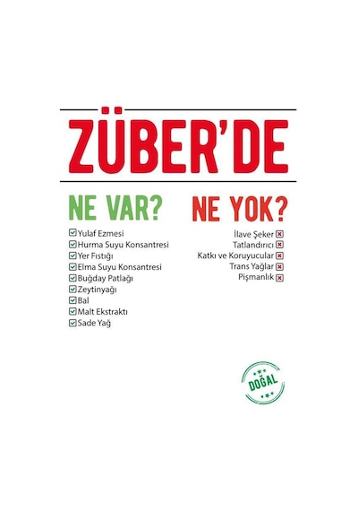 Züber Yer Fıstıklı Granola Bar 15 x 25 G