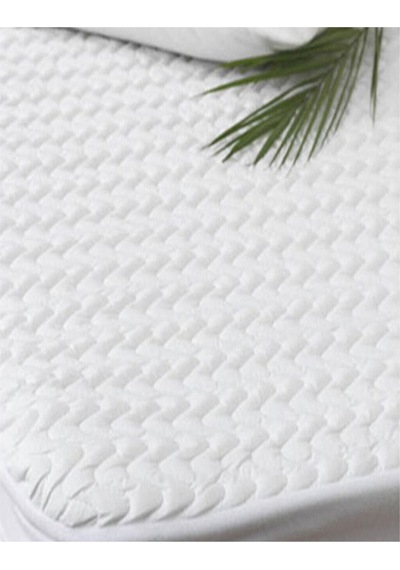 Kapitone Sıvı Geçirmez Tek Fitted Alez 180x200 Cm Beyaz