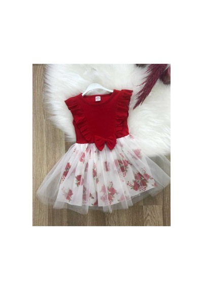 Retro Women Kız Çocuk Kırmızı Pamuklu Çiçekli Tütülü Doğum Günü Özel Gün Abiye Günlük Prenses Elbise Kırmızı Retro Women Kız Çocuk Kırmızı Pamuklu Çiçekli Tütülü Doğum Günü Özel Gün Abiye Günlük Prenses Elbise Kırmızı