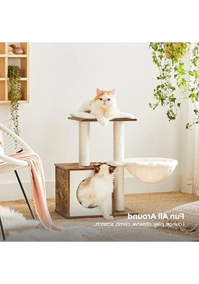Modern Kedi Ağacı - Tırmalama Direkli Tasarım