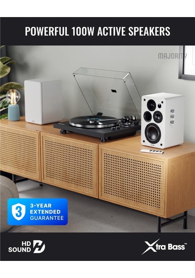 D100x Aktif Kitaplık Hoparlörleri 2.0 Stereo Sistem