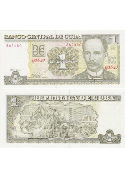 Küba 1 Peso 2016. Fidel Castro Nun Havana Ya Girişi 1959. Çil Kondisyon.
