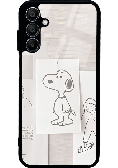 Samsung Uyumlu A15 Snoppy Tasarımlı Glossy Telefon Kılıfı Çok Renkli