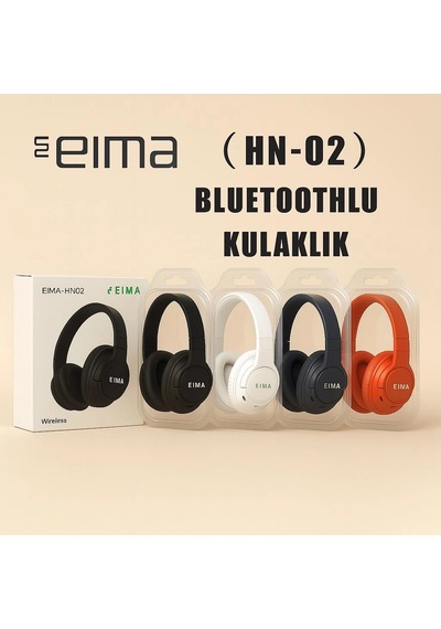 Eima Hn-02 Bluetooth Kablosuz Kulak Üstü Kulaklık Tf Kart Aux Fm