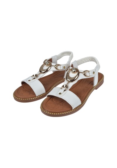 Castle Black Comfort Kadın Sandalet Cb-35307 Beyaz