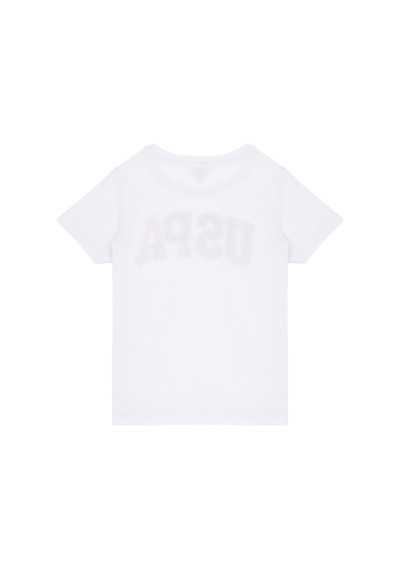 U.S. Polo Assn. Kız Çocuk Beyaz Bisiklet Yaka Basic Tişört 50283360-VR013 U.S. Polo Assn. Kız Çocuk Beyaz Bisiklet Yaka Basic Tişört 50283360-VR013