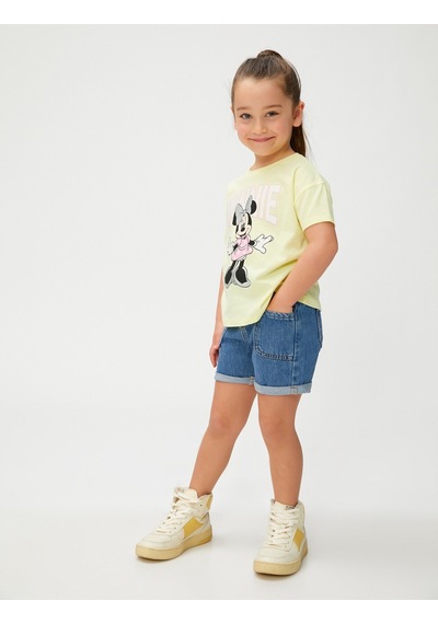 Koton Minnie Mouse Tişört Lisanslı Pamuklu Sarı 3smg10146ak 3SMG10146AK152 Sarı