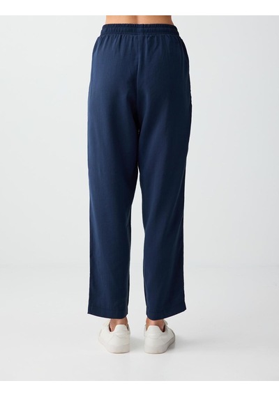 Jimmy Key Jimmy Key Lacivert Normal Paça Yüksek Bel Modal Dokuma Pantolon 6sw186563494