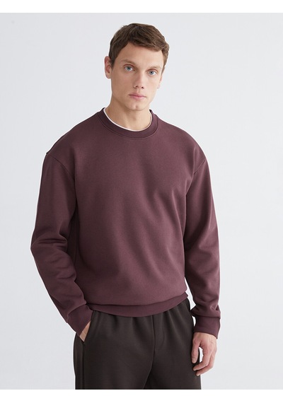 Lcw Vision Mürdüm Bisiklet Yaka Erkek Kalın Sweatshirt