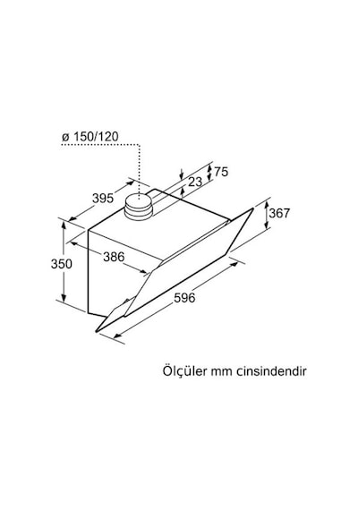 Bosch DWK65AD60R Duvar Tipi 60 CM Davlumbaz