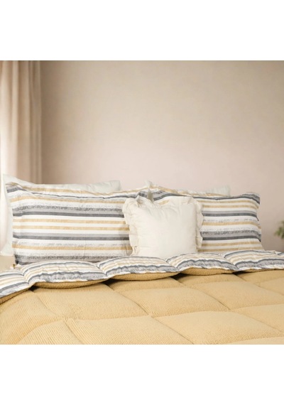 Sherpa Comforter Çift Kişilik Uyku Seti - Kapiçino