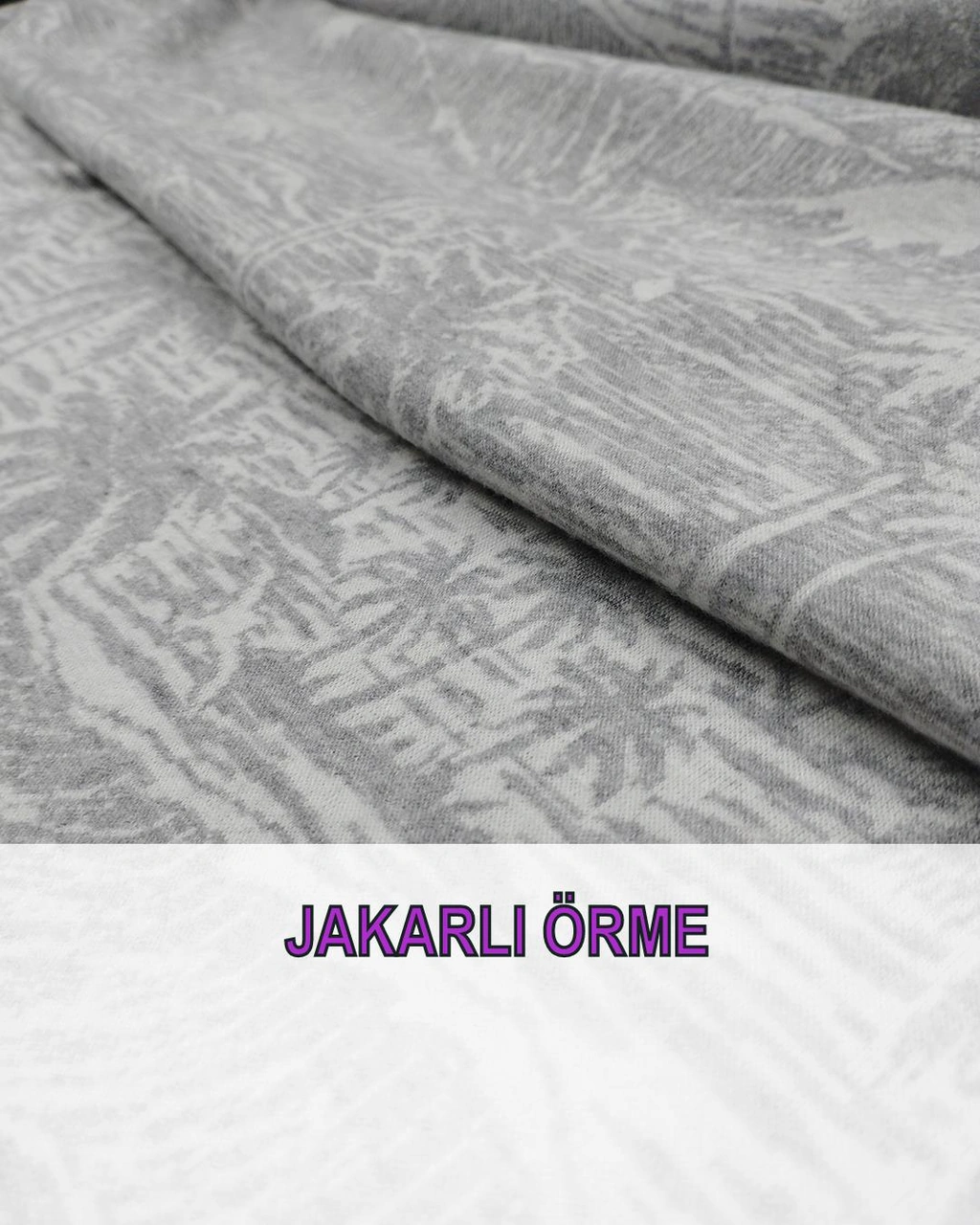 Jakarlı Örme Gri Renklerdeen: 150 Cm-3335 Renkli