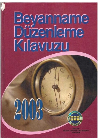 Beyanname Düzenleme Kılavuzu 2003