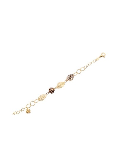 Gülaylar - Altın 14 Ayar Taşsız Klasik Bileklik N11.15072 Sarı Altın