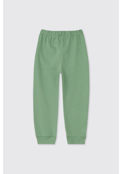 Panço Unisex Çocuk Yeşil Pijama Takımı