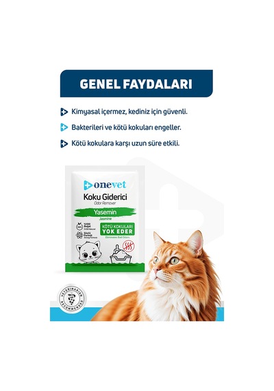 Onevet Kedi Kumu Koku Giderici Yaseminli 15 Adet 25 Gr
