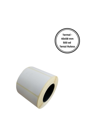 6lı Paket 40x58 Termal Rulo Terazi Etiketi 6 Adet Rulo Diğer