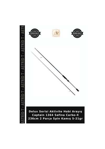 Delux Serisi Aktivite Hobi Arayış Captain 1364 Safina Carbo-x 236cm 2 Parça Spin Kamış 5-21gr Standart