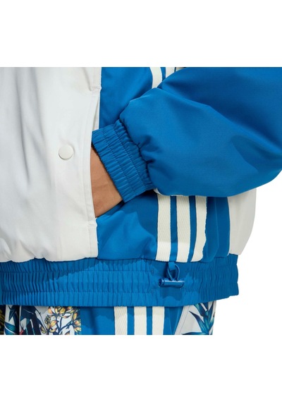Kd2195-k Adidas X Farm Rıo Premıum Kadın Ceket Beyaz Kd2195-k Beyaz Mavi