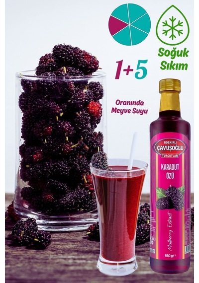 Doğal Ve Katkısız Karadut Özü 680g
