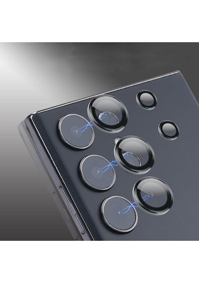 Samsung Galaxy S24 Ultra Uyumlu Kamera Koruyucu Black