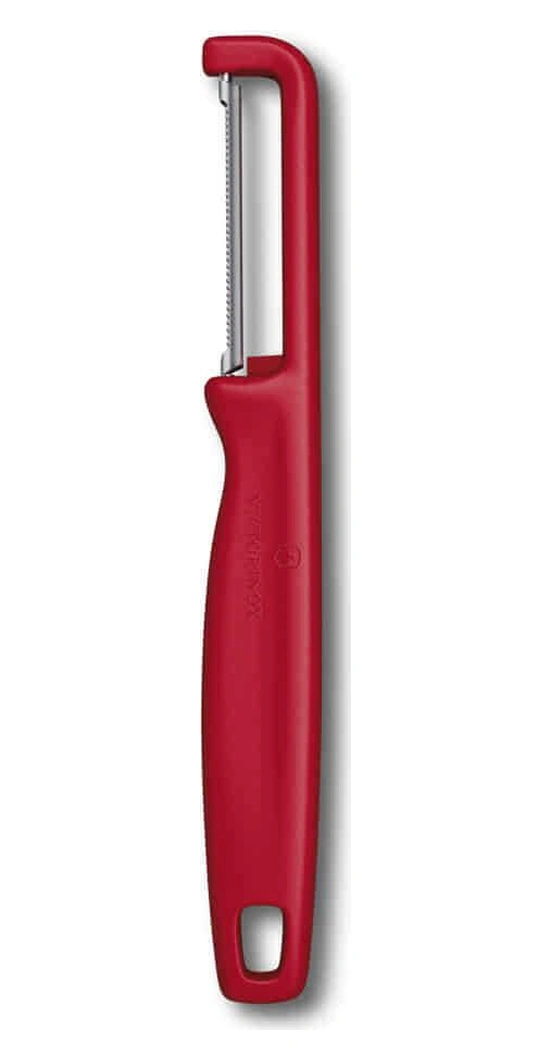 Victorinox Kırmızı Domates Soyacağı - 11 Cm Tırtıklı Domates Sebze Bıçağı - 8 Cm Düz Bıçak 3lü Set Kırmızı